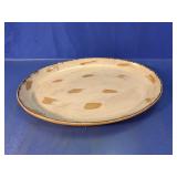 Italian Ceramic Serving Platter Beige Glaze