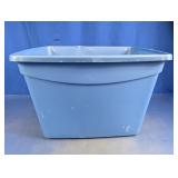 Blue Plastic Storage Tote
