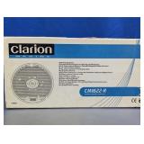 (1) Clarion Marine Coaxial Speakers w/ Box