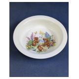 Vintage Bear & Bunny Nursery Ceramic Bowl