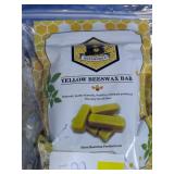 Yellow Beeswax Bar Pack Sealed Bag