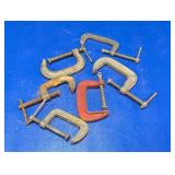 Assorted Vintage C-Clamps
