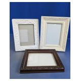 (3) Assorted Decorative Picture Frames
