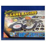 Tyco 4-Lane Racing Slot Car Track Set