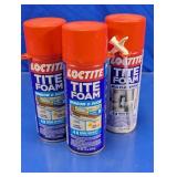 (3) Loctite Tite Foam Insulating Spray