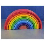 Wood Rainbow Stacker Set