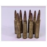 (10) Vintage 7.5mm Swiss Inert Dummy Rounds
