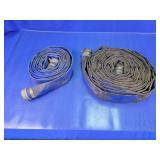 Two Lay Flat Discharge Water Hoses