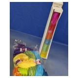 Multicolor Yarn Bundle & Ribbon Streamers Set