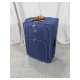American Tourister Navy Blue Rolling Suitcase