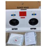 (1) Zephyr Range Hood (White, Dual Fan)