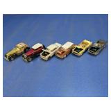 (6)Vintage Style Diecast Model Car Collection