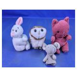 (4) Assorted Plush Animal Toys