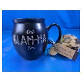 Best Glam-Ma Ever Glass Mug with Keychain
