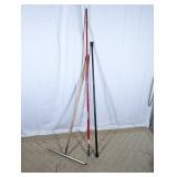 Floor Squeegee and Extendable Poles Set