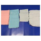 (10)Assorted Pastel Cotton Washcloth Set