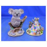 (2) Ceramic Animal Figurines