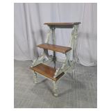 Vintage-Style 3-Step Library Ladder