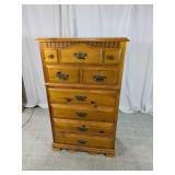 Traditional 6-Drawer Wooden Chest