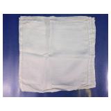 White Linen Napkins with Hemstitch Border