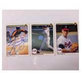 (3) Upper Deck 1990 Baseball Cards