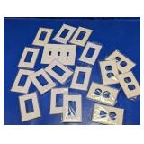 (18)Assorted White Wall Plate Cover Lot