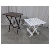 (2)Versatile Folding Tables Duo