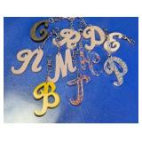 Handmade Resin Alphabet Initial Keychains