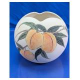 Ceramic Peach Motif Planter Pot