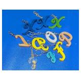 (9)Colorful Handmade Resin Keychains Lot