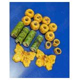 Ceramic Large Hole Beads Craft Lot