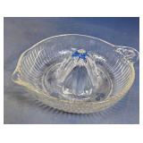 Vintage Clear Glass Ribbed Citrus Juicer Reamer
