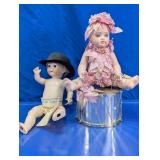 Porcelain Dolls Binkie & Googly