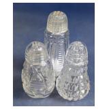 Clear Glass Shaker Bottles Set