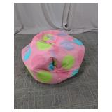 Pink Polka Dot Water-Resistant Bean Bag Chair