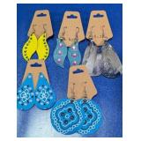 Faux Leather Handmade Earrings