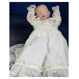 Porcelain Sleeping Baby Doll Collectible