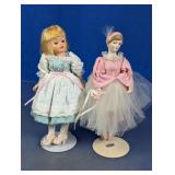 Vintage Collectible Dolls w/ Stand