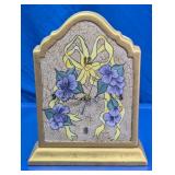 Decorative Floral Quartz Mantel Clock