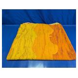 King Size Bed Sheet Yellow Orange Pattern
