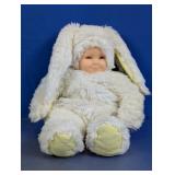 Baby Doll Plush Bunny Costume White