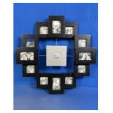 Multi Photo Frame Wall Decor Black