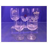 Vintage California Winery Stemmed Glasses