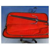 Sai Martial Arts Practice Dagger w/ Carry Case
