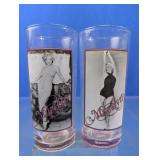 Pair of Marilyn Monroe Tumbler Glasses
