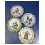 Sakura Easter Bunny Stoneware Plates