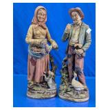 Homco Bisque Porcelain Figurine Pair