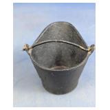 Vintage Miniature Cast Iron Coal Bucket