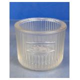 Vintage Ribbed Glass Salt Cellar
