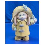 Vintage Raindrop Bunny Ceramic Figurine